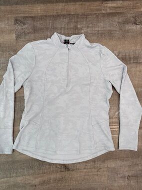 Spyder Active/Sport Pullover in Light Grey.